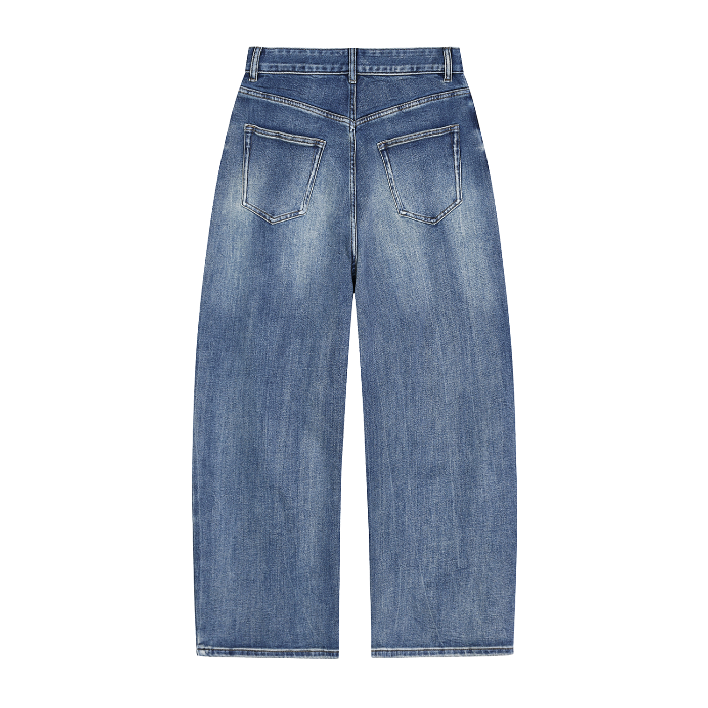 BECKEN Light wash loose fit jeans