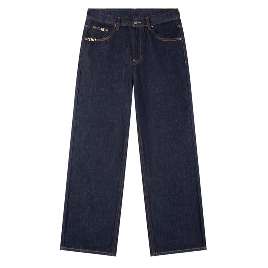 BECKEN Dark wash bootcut jeans