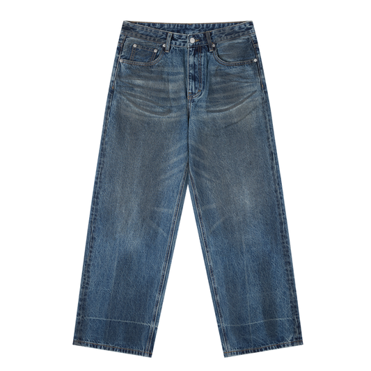 BECKEN Medium wash loose fit jeans